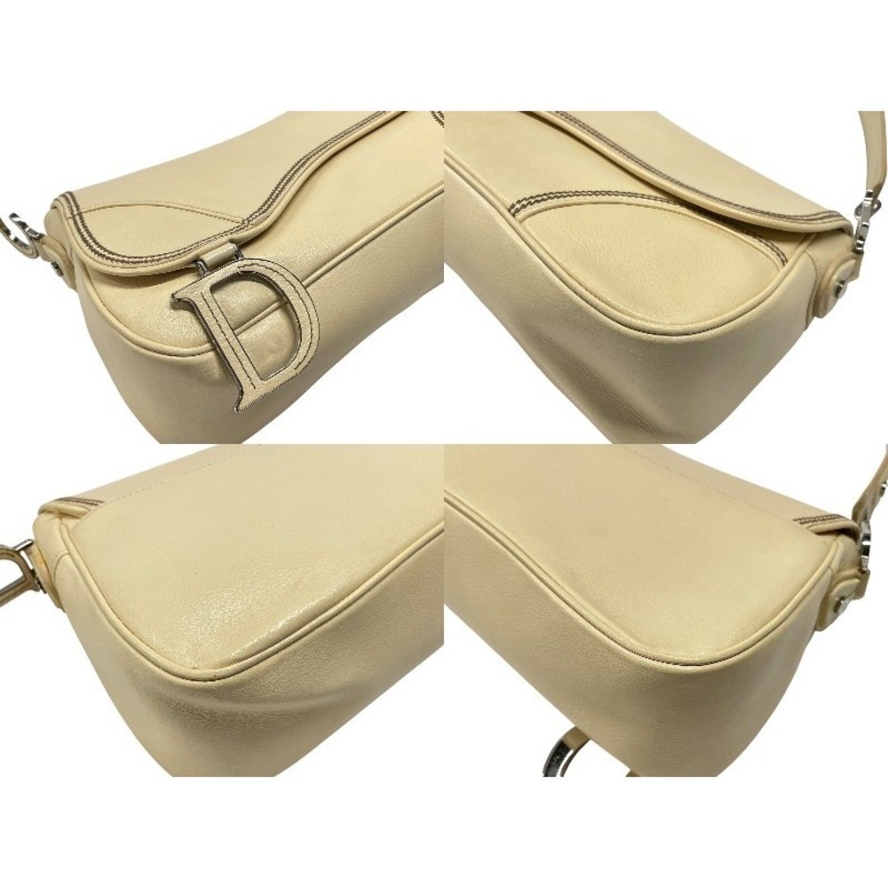 Christian Dior Saddle One Shoulder Hobo Bag Beige Tan logo - Picture 7 of 10